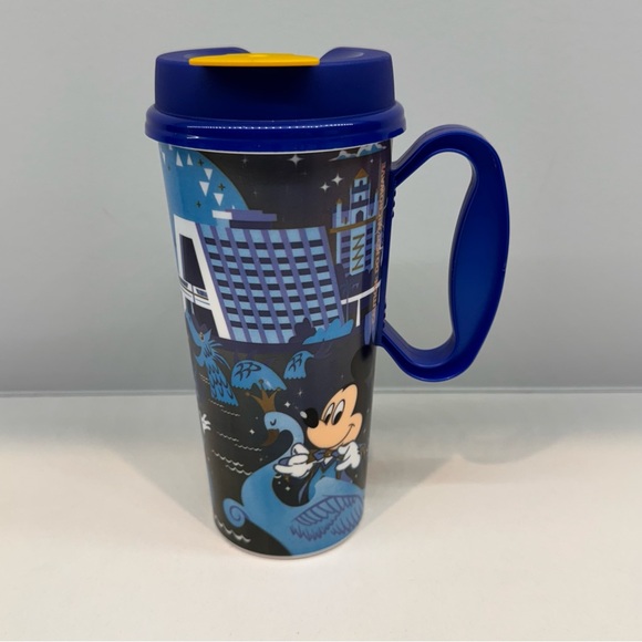 Disney World 50th Anniversary Refillable Mug Mickey Minnie Resort Cup Excellent - Picture 4 of 9